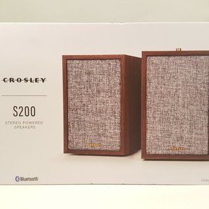 CROSLEY S200 Stereo Powered Bluetooth Speakers 4" Woofer S200A-WA1